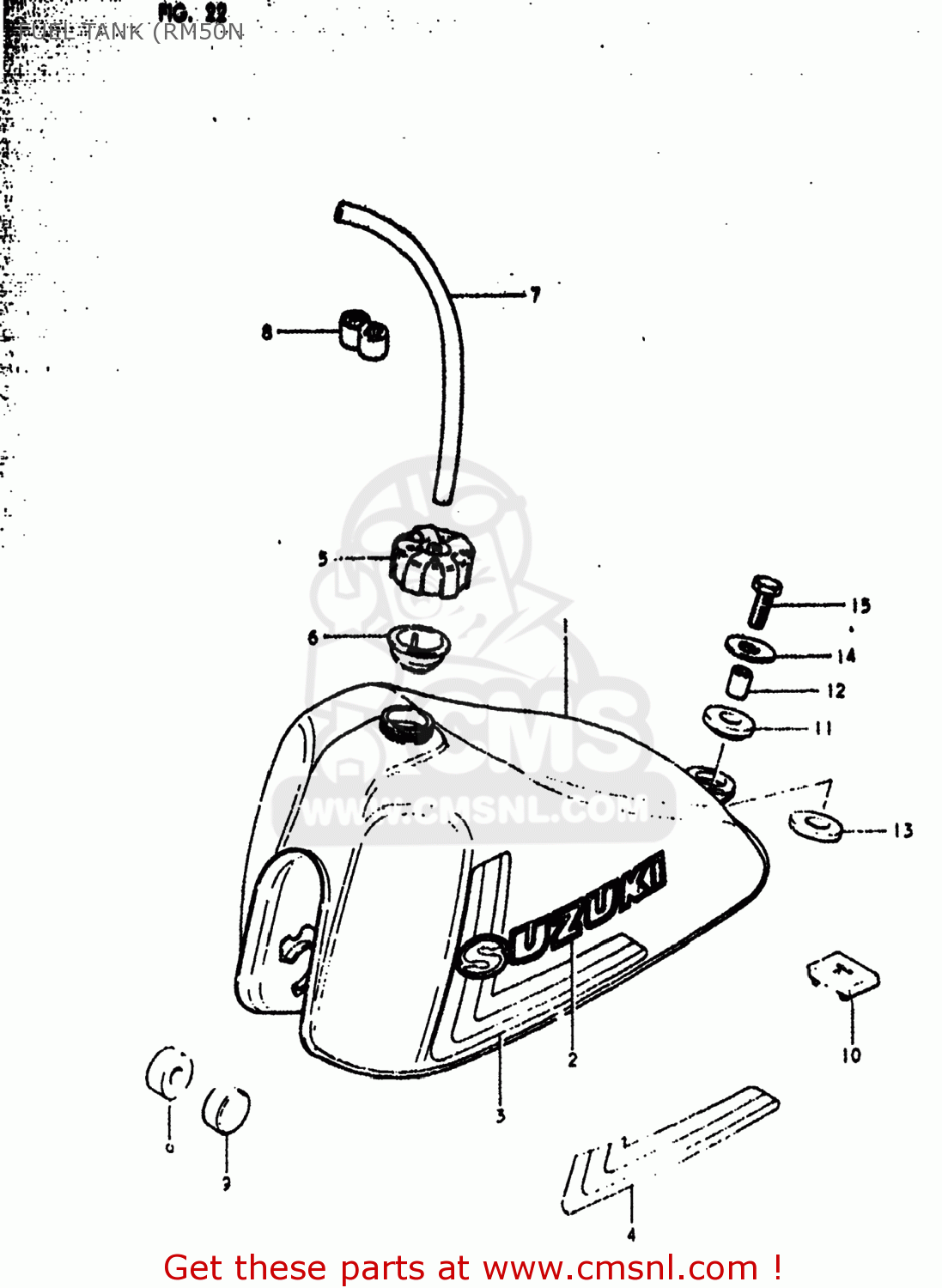 FUEL TANK (RM50N RM50 1978 (C) USA (E03)
