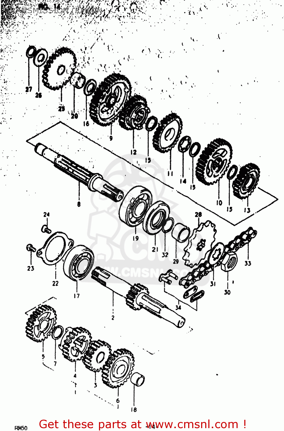 TRANSMISSION (RM50N RM50 1978 (C) USA (E03)