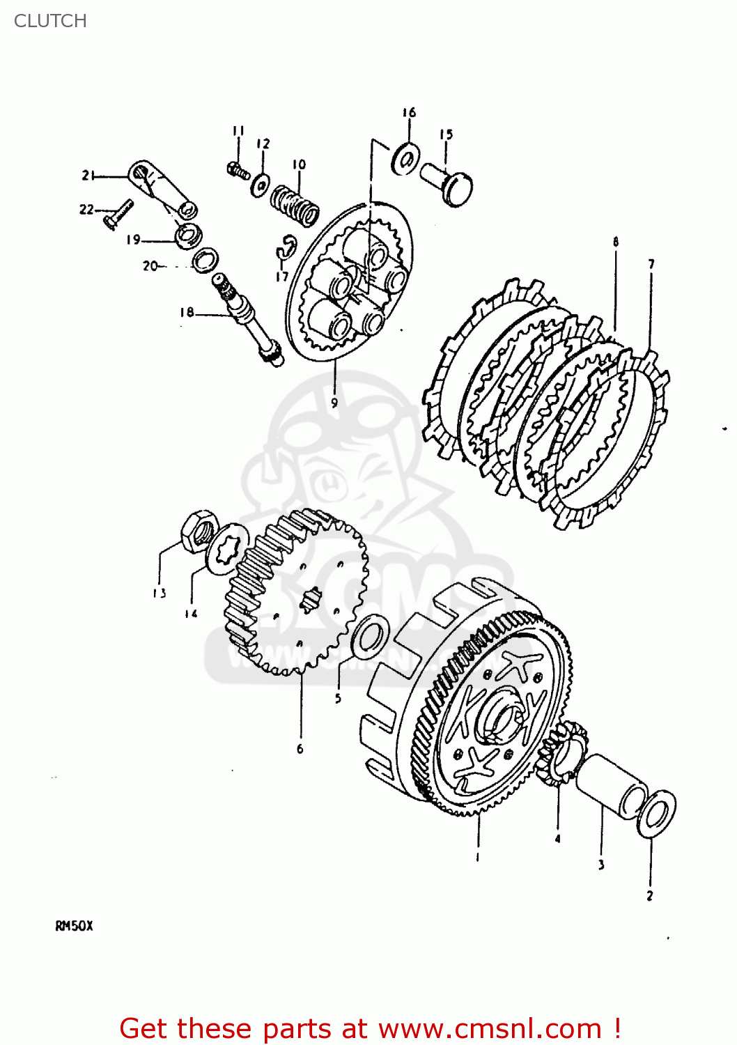 CLUTCH RM50 1978 (C)