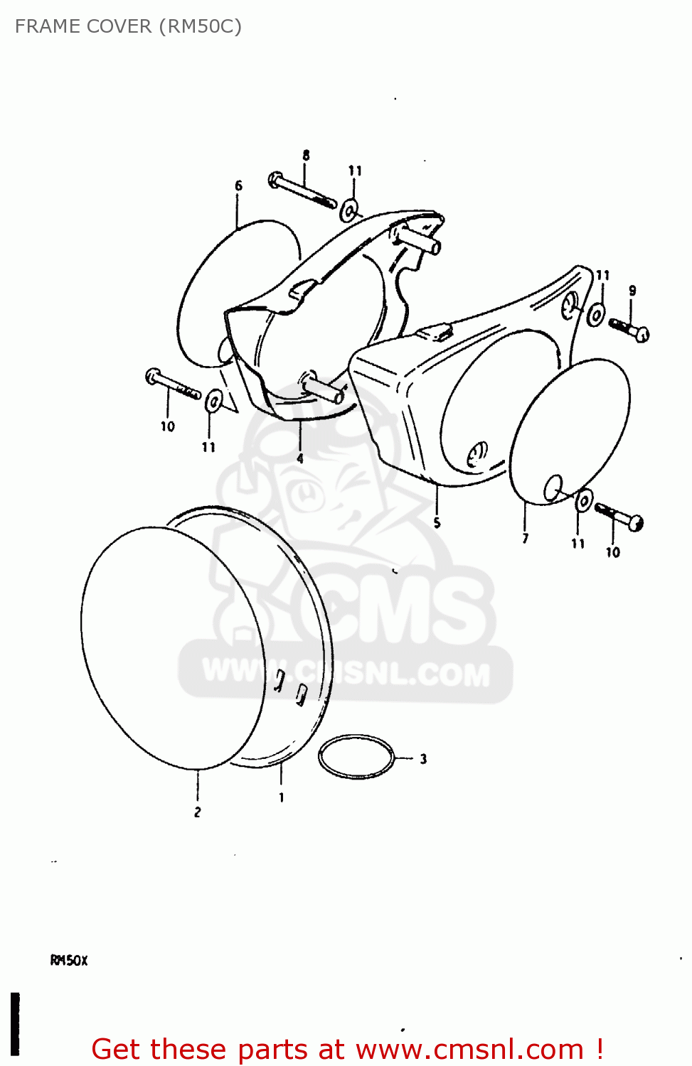 FRAME COVER (RM50C) RM50 1978 (C)