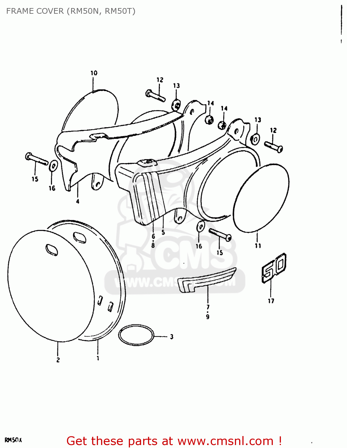 FRAME COVER (RM50N, RM50T) RM50 1978 (C)