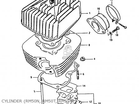CYLINDER (RM50N, RM50T, RM50X) - RM50 1978 (C)