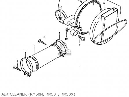 AIR CLEANER (RM50N, RM50T, RM50X) - RM50 1978 (C)