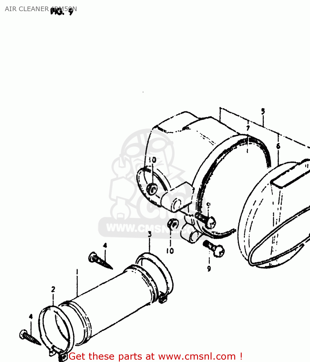 AIR CLEANER (RM50N RM50 1979 (N) USA (E03)