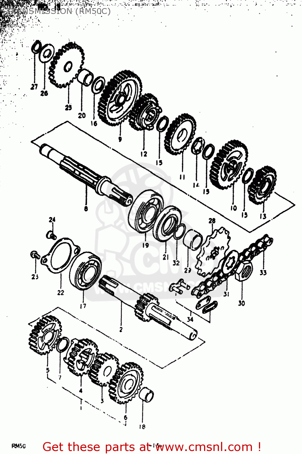 TRANSMISSION (RM50C) RM50 1979 (N) USA (E03)