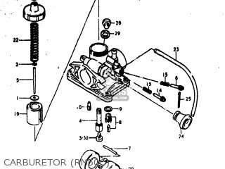 CARBURETOR (RM50C) - RM50 1979 (N) USA (E03)