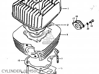 CYLINDER (RM50C) - RM50 1979 (N) USA (E03)