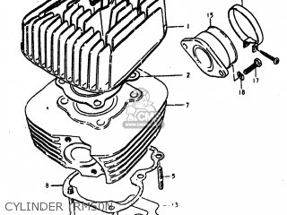 CYLINDER (RM50N - RM50 1979 (N) USA (E03)