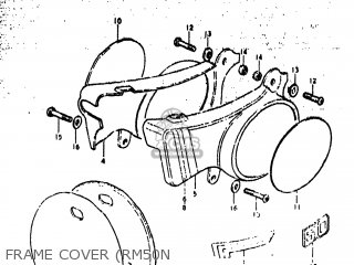 FRAME COVER (RM50N - RM50 1979 (N) USA (E03)