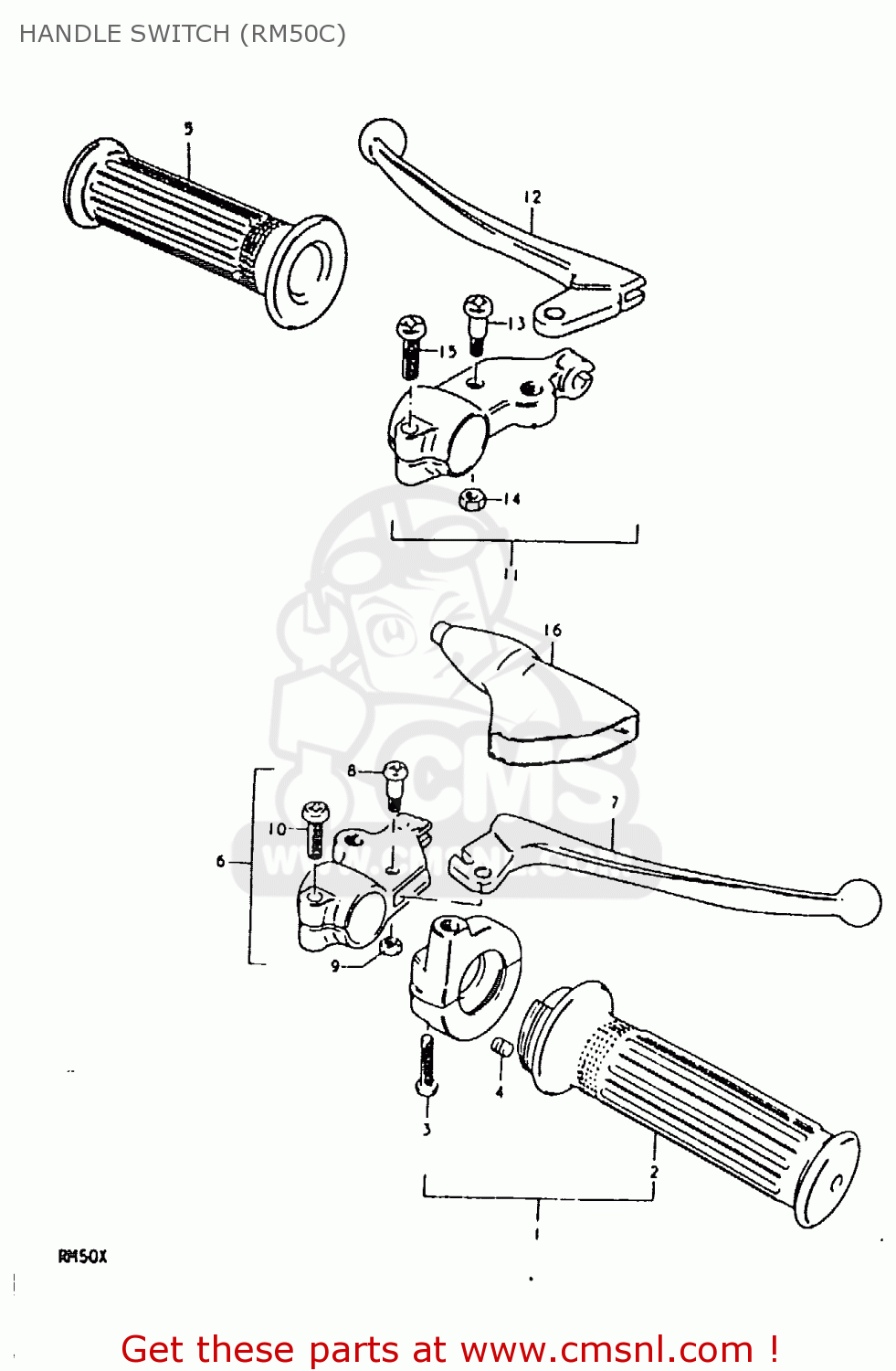 HANDLE SWITCH (RM50C) RM50 1979 (N)