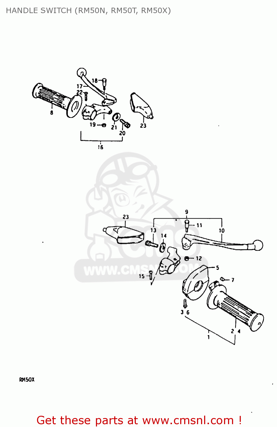 HANDLE SWITCH (RM50N, RM50T, RM50X) RM50 1979 (N)