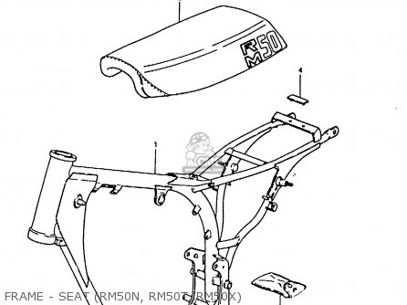 FRAME - SEAT (RM50N, RM50T, RM50X) - RM50 1979 (N)