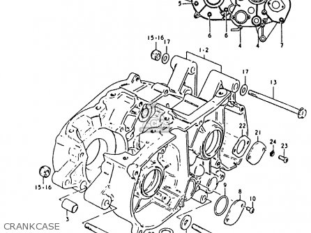 CRANKCASE - RM50 1979 (N)