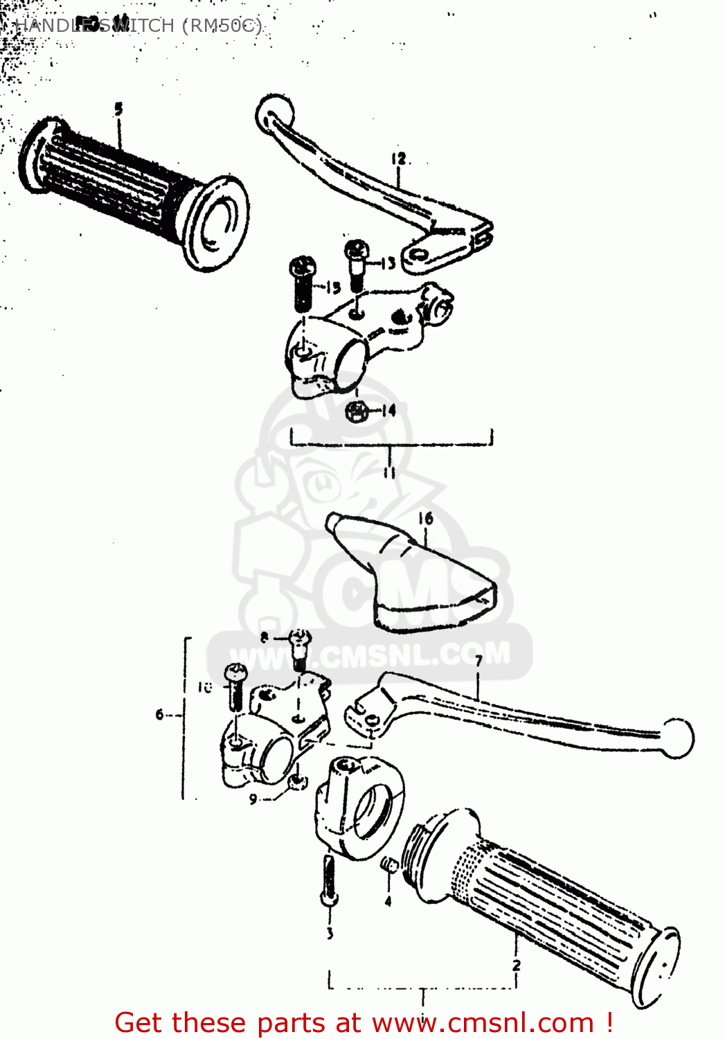 HANDLE SWITCH (RM50C) RM50 1980 (T) USA (E03)
