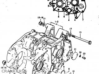 CRANKCASE - RM50 1980 (T) USA (E03)