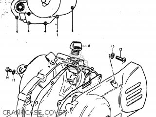 CRANKCASE COVER - RM50 1980 (T) USA (E03)