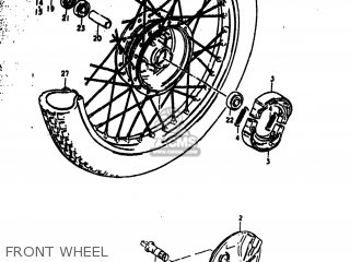 FRONT WHEEL - RM50 1980 (T) USA (E03)