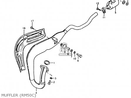MUFFLER (RM50C) - RM50 1980 (T)
