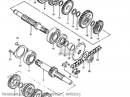TRANSMISSION (RM50N, RM50T, RM50X) - RM50 1980 (T)