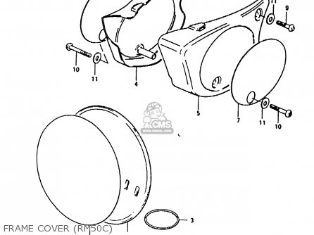 FRAME COVER (RM50C) - RM50 1980 (T)