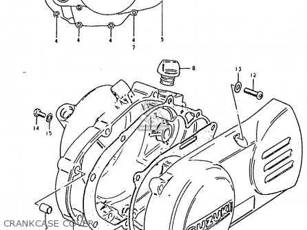 CRANKCASE COVER - RM50 1980 (T)