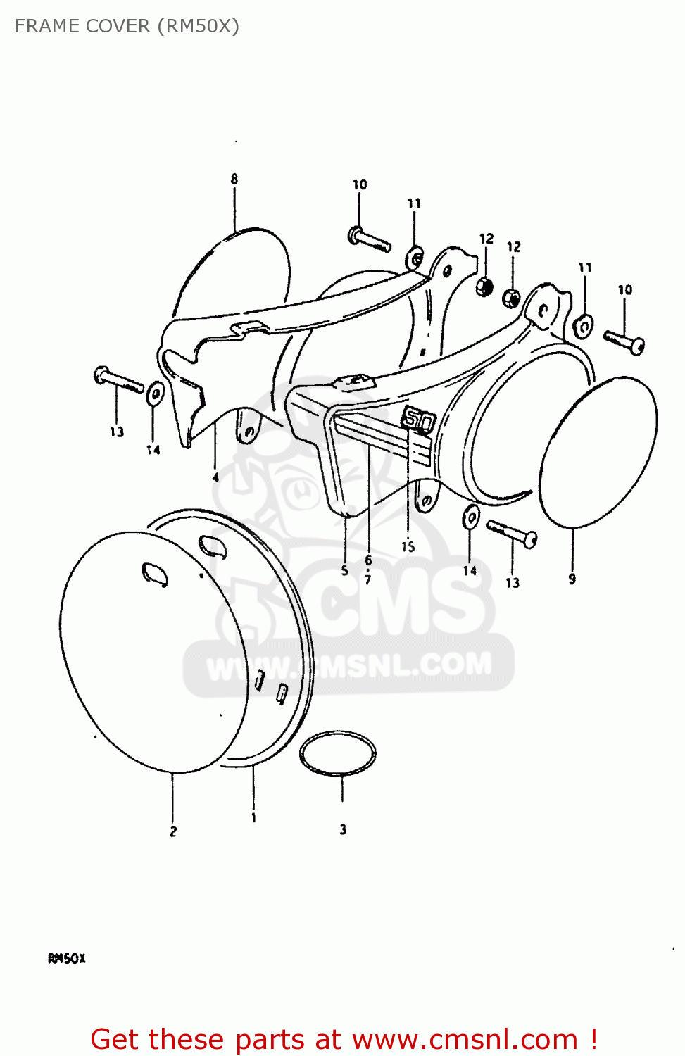 FRAME COVER (RM50X) RM50 1981 (X)