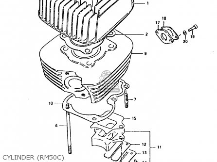 CYLINDER (RM50C) - RM50 1981 (X)