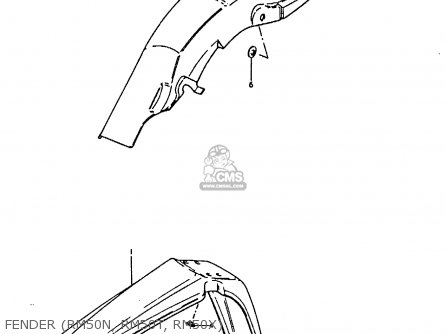 FENDER (RM50N, RM50T, RM50X) - RM50 1981 (X)