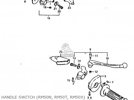 HANDLE SWITCH (RM50N, RM50T, RM50X) - RM50 1981 (X)
