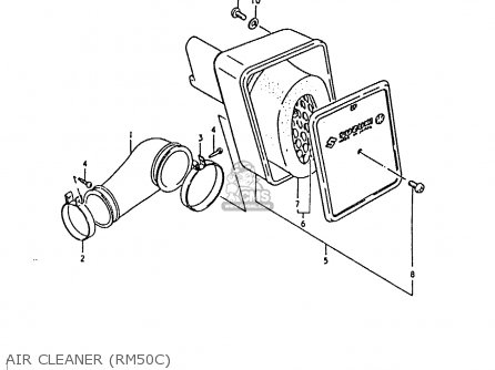 AIR CLEANER (RM50C) - RM50 1981 (X)