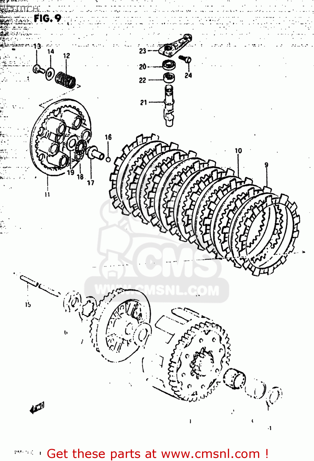 CLUTCH RM500 1983 (D) USA (E03)