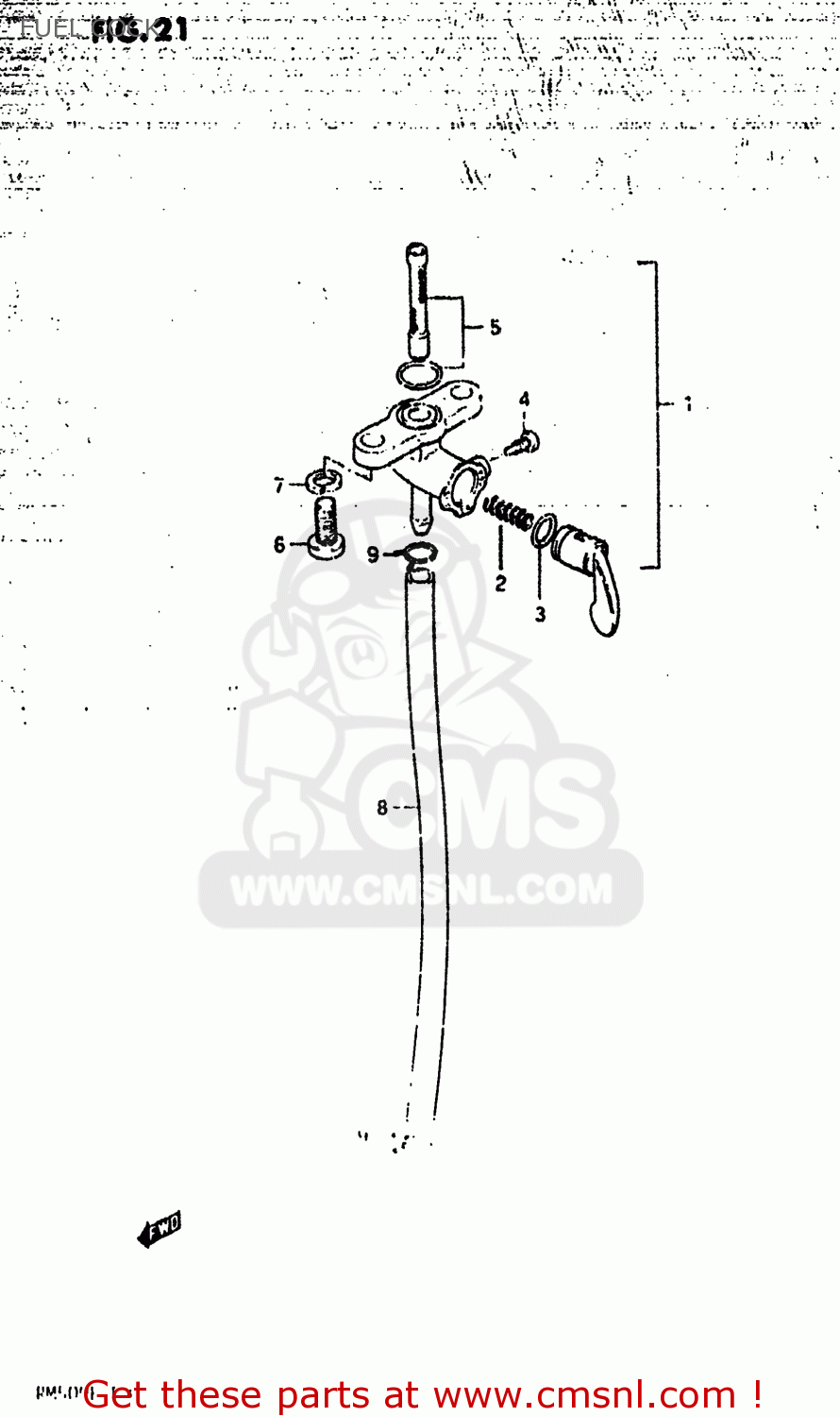 FUEL COCK RM500 1983 (D) USA (E03)