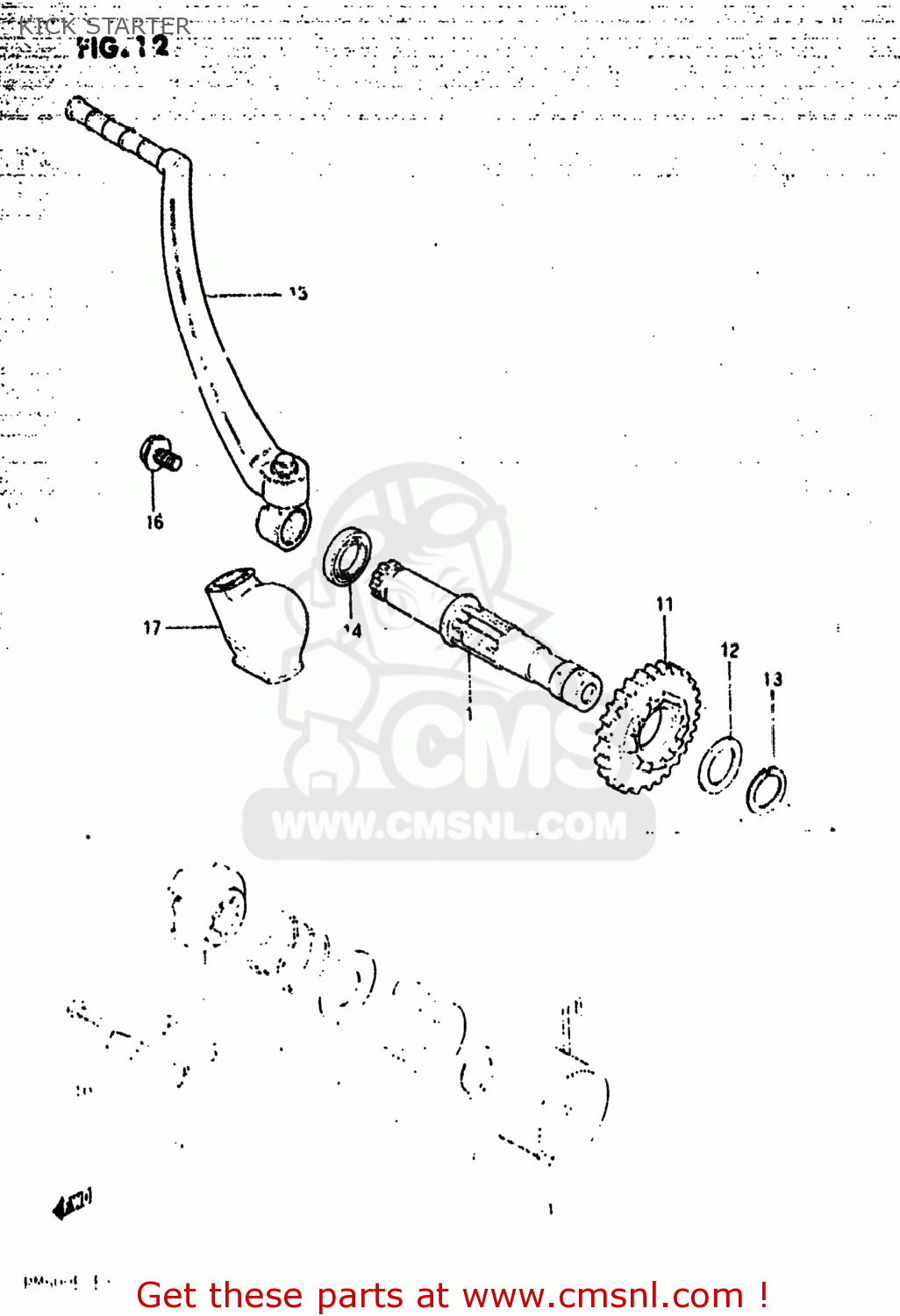 KICK STARTER RM500 1983 (D) USA (E03)
