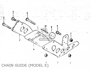 CHAIN GUIDE (MODEL E) - RM500 1983 (D) USA (E03)