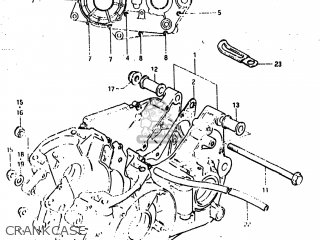 CRANKCASE - RM500 1983 (D) USA (E03)