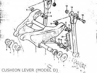 CUSHION LEVER (MODEL D) - RM500 1983 (D) USA (E03)