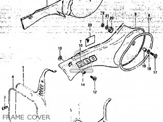 FRAME COVER - RM500 1983 (D) USA (E03)