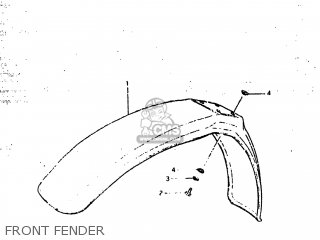 FRONT FENDER - RM500 1983 (D) USA (E03)