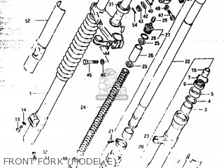 FRONT FORK (MODEL E) - RM500 1983 (D) USA (E03)