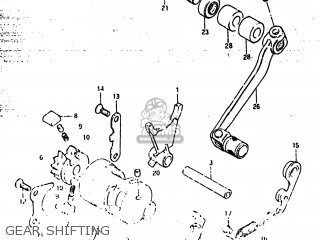 GEAR SHIFTING - RM500 1983 (D) USA (E03)