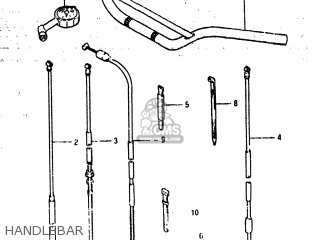 HANDLEBAR - RM500 1983 (D) USA (E03)