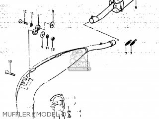 MUFFLER (MODEL D) - RM500 1983 (D) USA (E03)