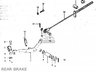 REAR BRAKE - RM500 1983 (D) USA (E03)