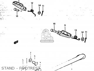 STAND - FOOTREST - RM500 1983 (D) USA (E03)