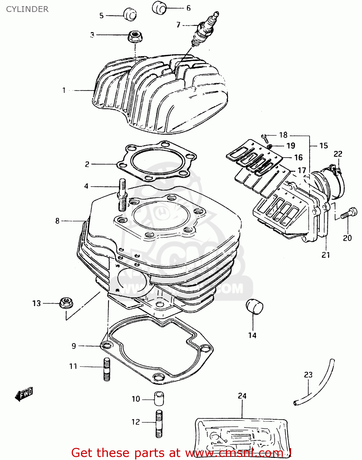CYLINDER RM500 1983 (D)