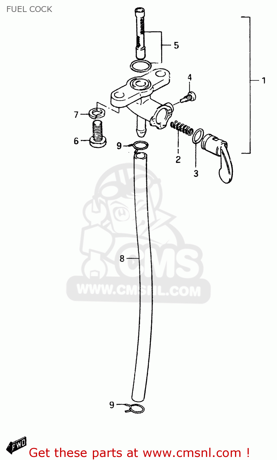FUEL COCK RM500 1983 (D)