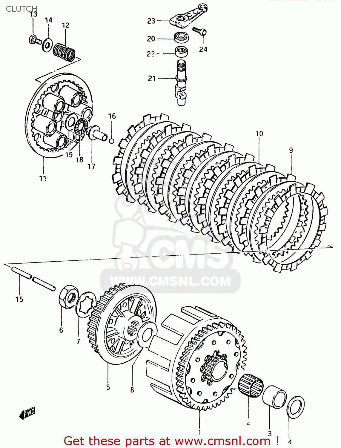 CLUTCH RM500 1983 (D)
