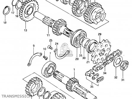 TRANSMISSION - RM500 1983 (D)