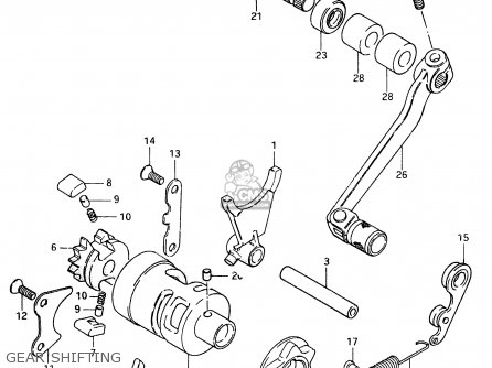 GEAR SHIFTING - RM500 1983 (D)