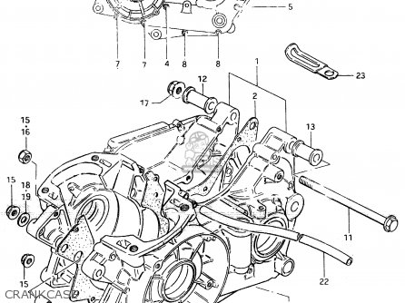 CRANKCASE - RM500 1983 (D)